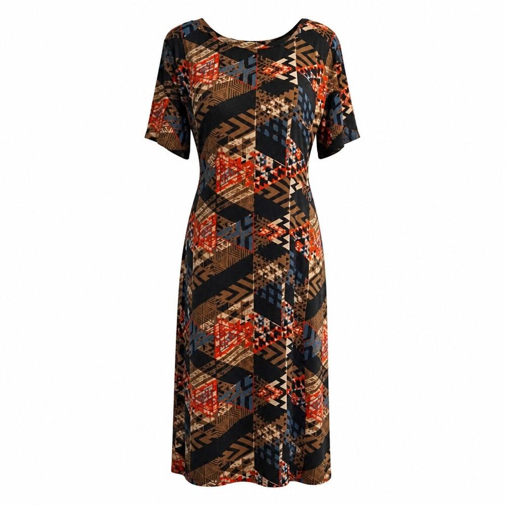 LuLaRoe CARLY High-Low Hemline Dress Patch Pocket Relaxed Soft Womens Size L